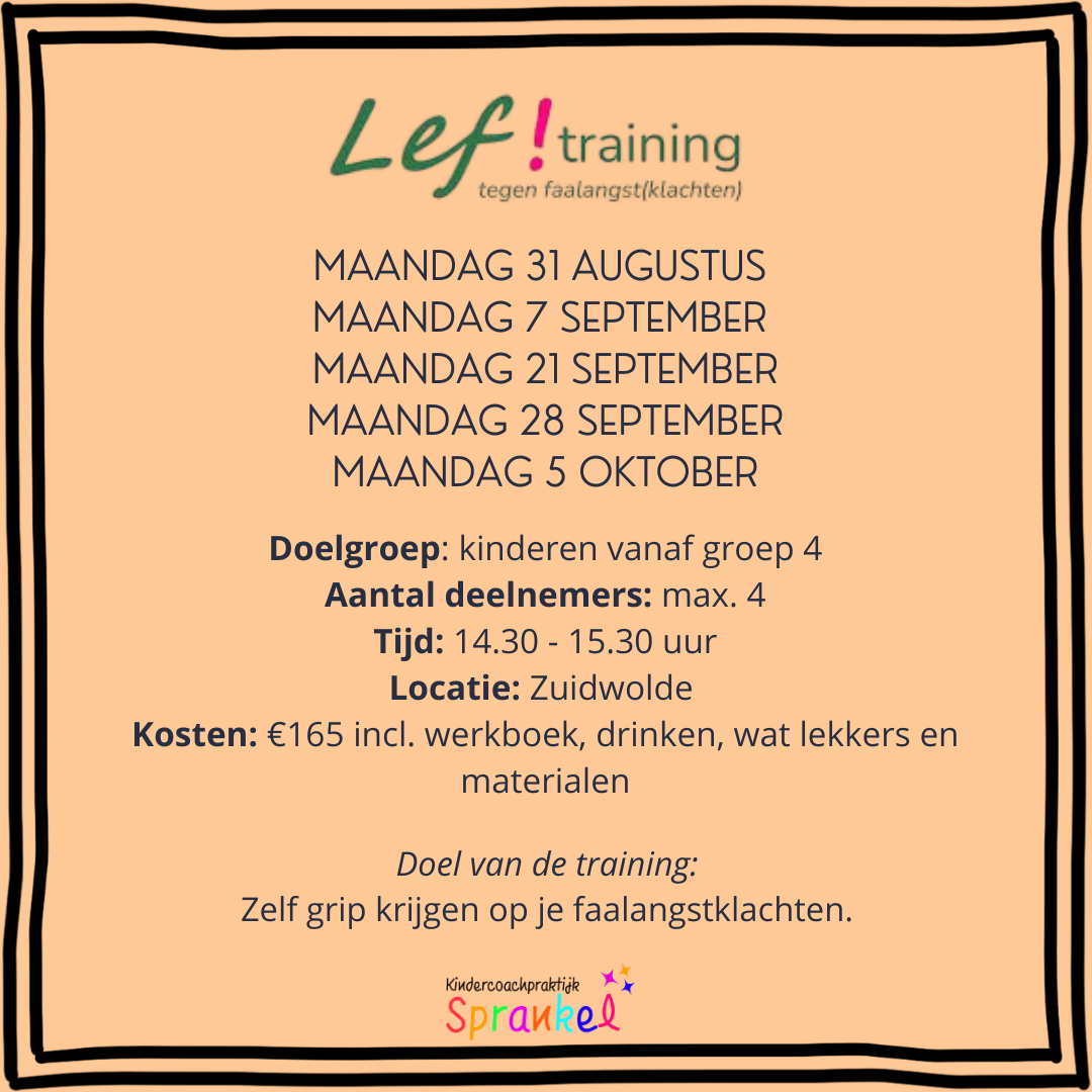 faalangsttraining basisschool faalangst angst